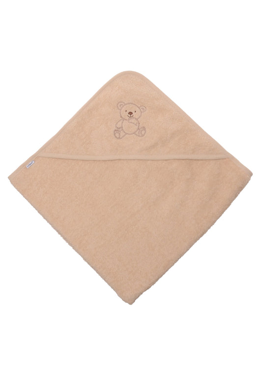 Cape de Bain à Capuche pour Bébé - Beige Sable