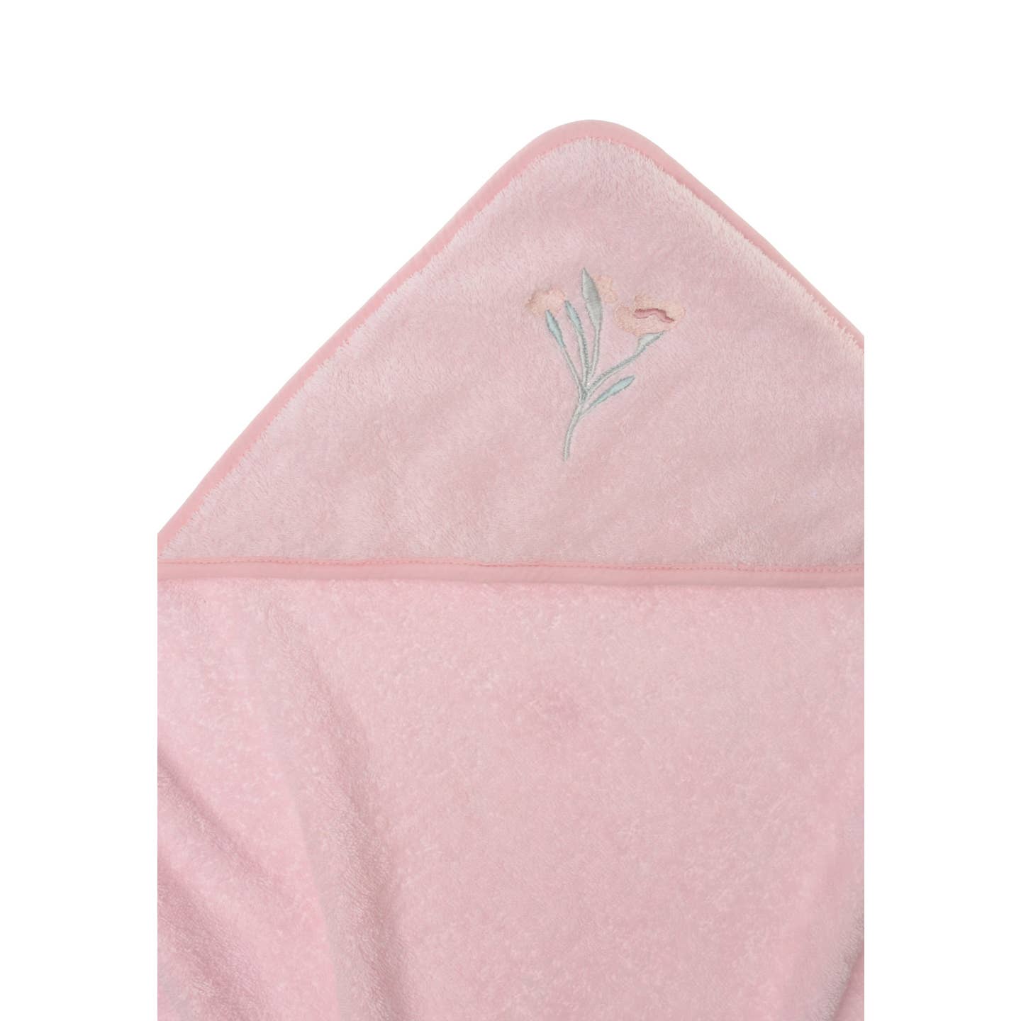Cape de Bain à Capuche pour Bébé - Rose Poudré