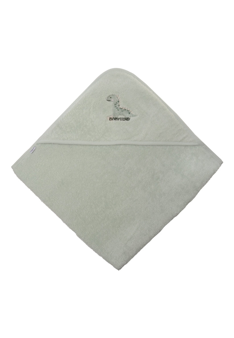 Cape de Bain à Capuche pour Bébé - Vert Pastel