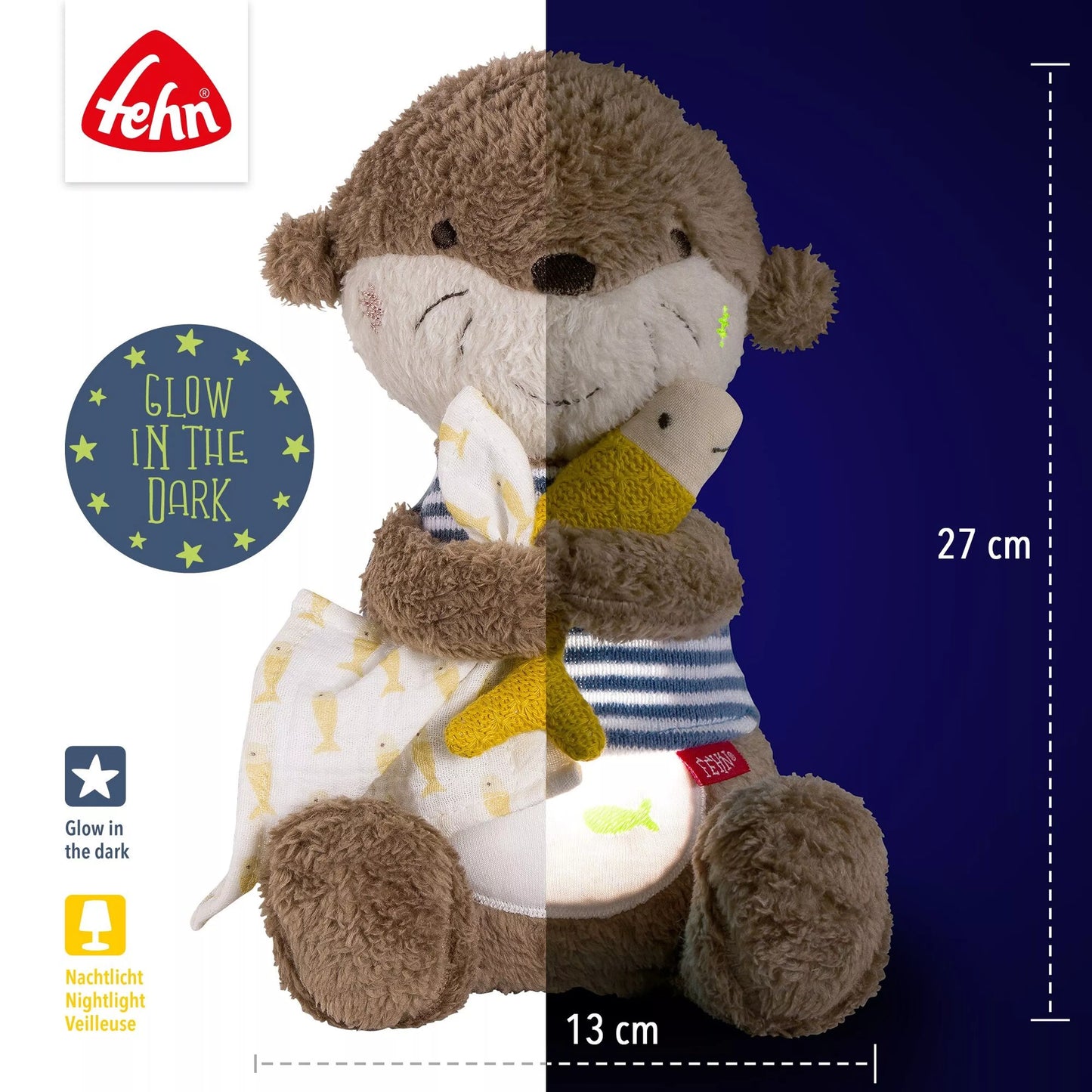 Peluche Veilleuse Loutre