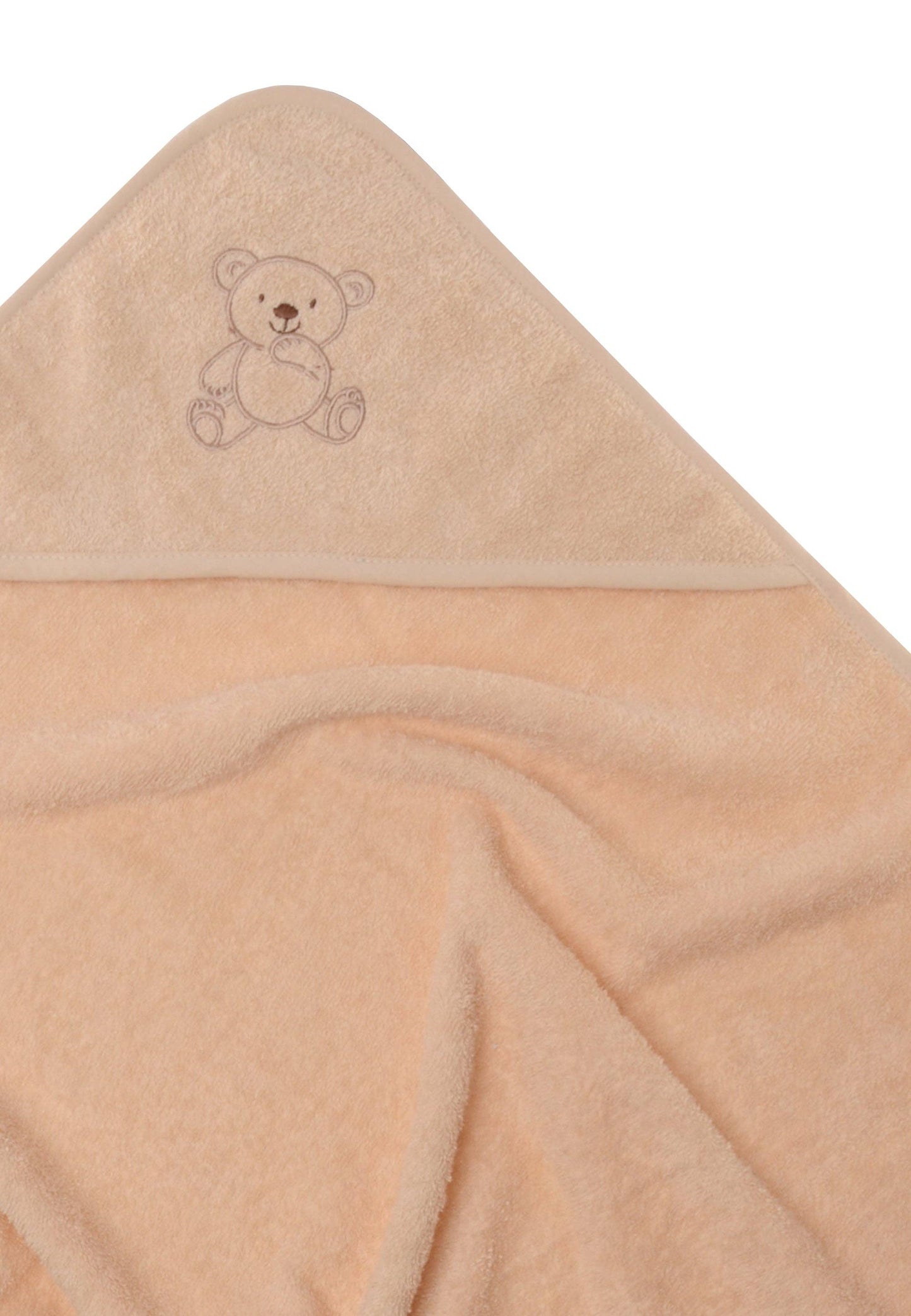 Cape de Bain à Capuche pour Bébé - Beige Sable