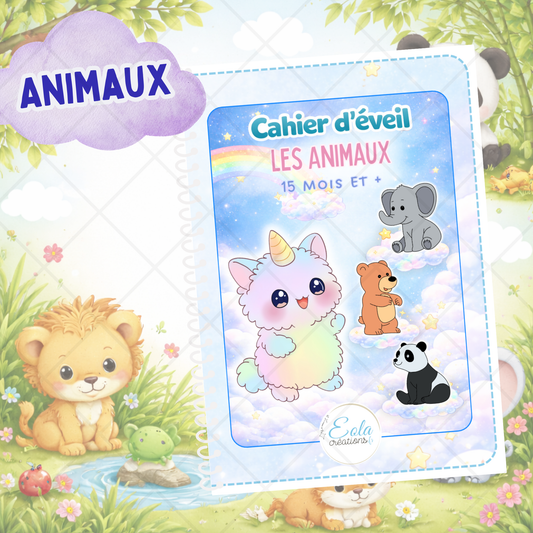 Cahier d'éveil " Je découvre les animaux "