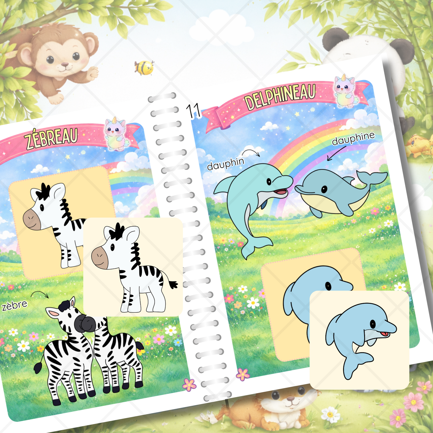 Cahier d'éveil " Je découvre les animaux "