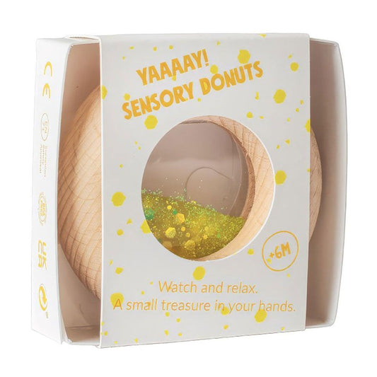 Donuts Sensoriel - Jaune paillettes