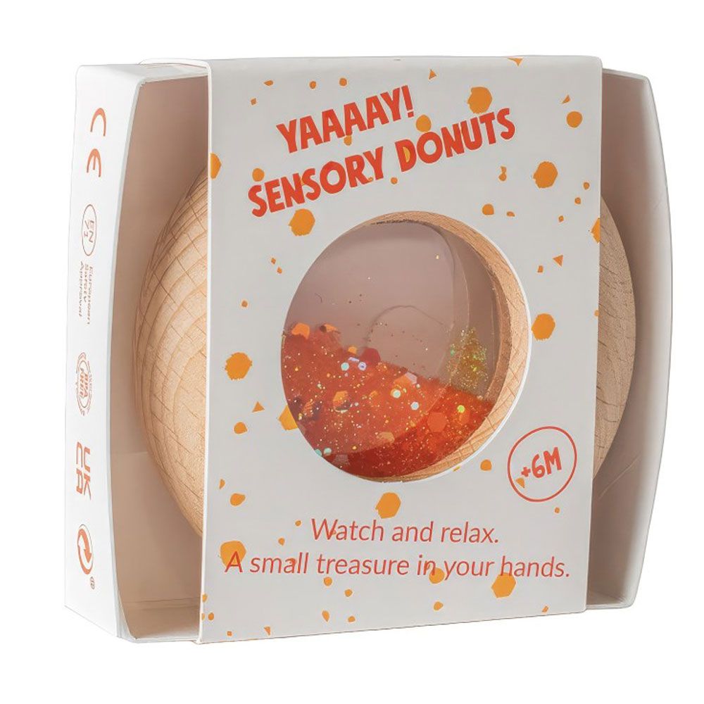 Donuts Sensoriel - Orange paillettes