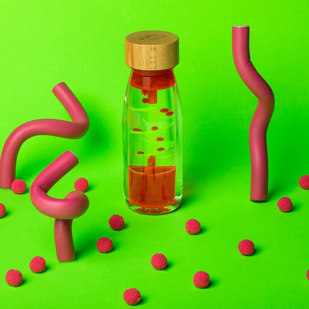 Bouteille Sensorielle - Spirale Rose